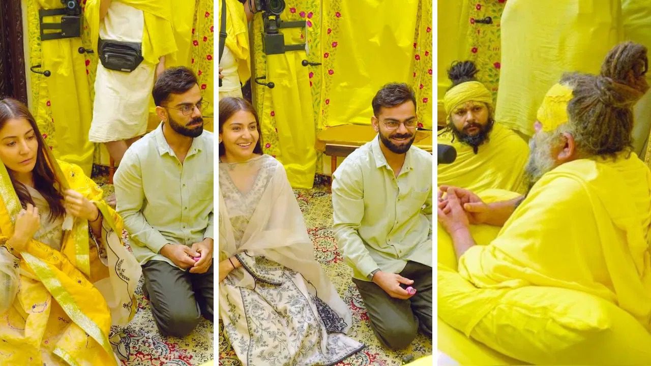 विराट-अनुष्का के सवाल, प्रेमानंद महाराज के जवाब…तीसरी बार वृंदावन पहुंचा कोहली परिवार