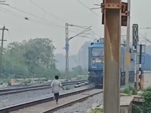 कोरबा ब्रेकिंग : रील बनाने चलती ट्रेन के सामने दौड़ा युवक लोको पायलट ने लगाया इमरजेंसी ब्रेक…