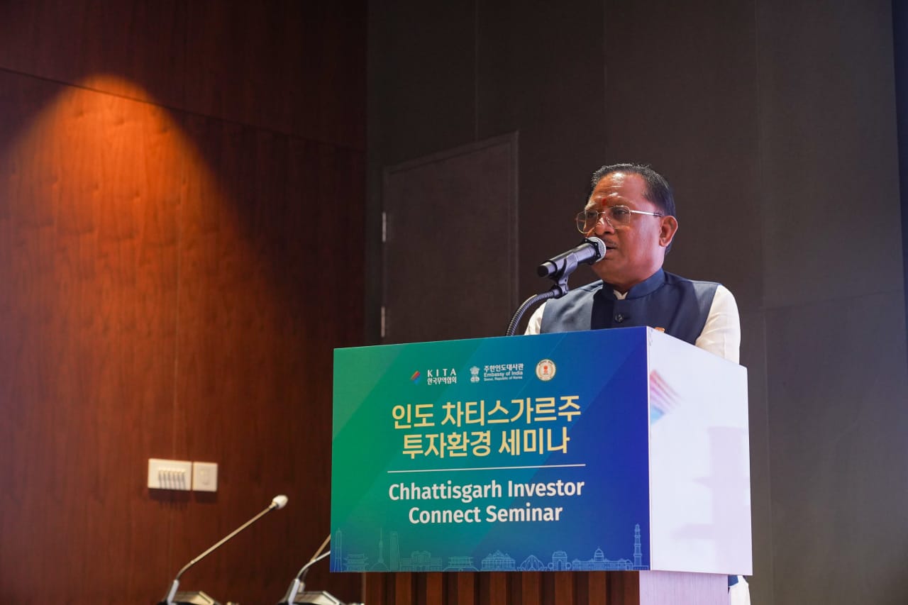 CM Vishnu Deo Sai Invites Investors to Chhattisgarh During South Korea Visit