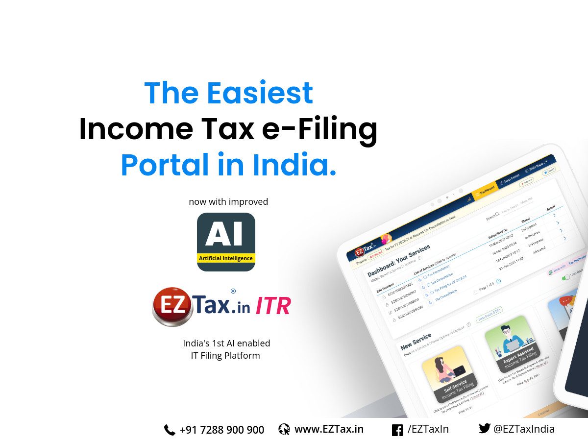 EZTax’s AI-Driven Self-Service ITR Portal Redefines Indian Tax Filing Experience