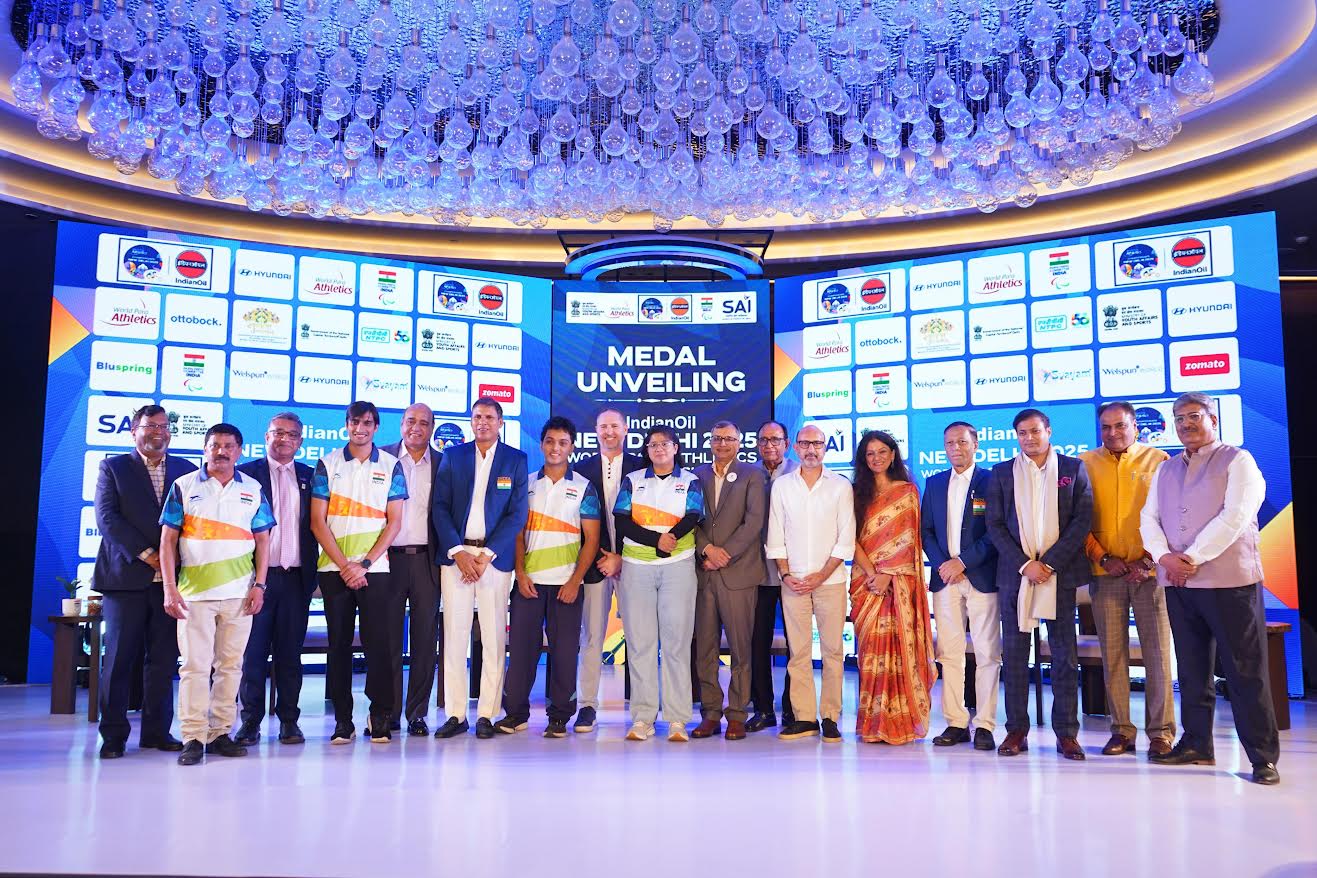 भारत ने इंडियन ऑइल नई दिल्ली 2025 विश्व पैरा एथलेटिक्स चैंपियनशिप के लिए मेडल्स का अनावरण किया