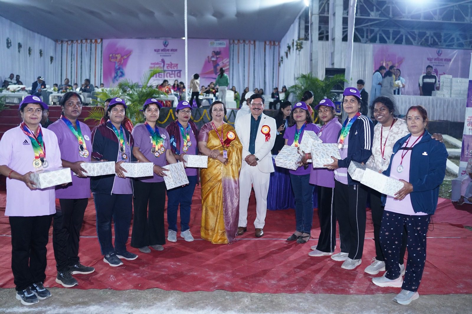 एसईसीएल मुख्यालय में दो दिवसीय ‘नारी शक्ति खेल महोत्सव 2025’ का भव्य समापन