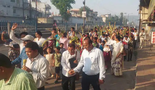 कोरबा में श्रद्धा और उल्लास के साथ मनाया गया पाम संडे, निकले भव्य जुलूस