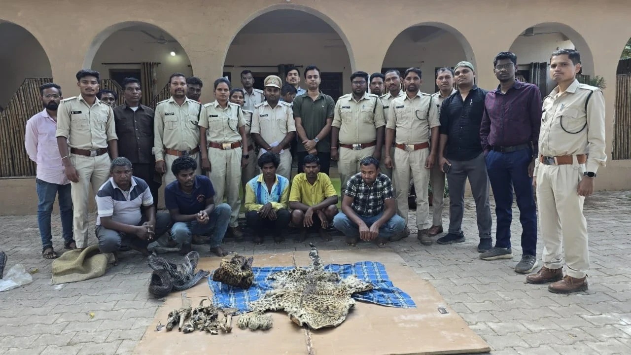 तेंदुआ खाल के साथ 5 गिरफ्तार, वन विभाग की सतर्कता पर उठे सवाल